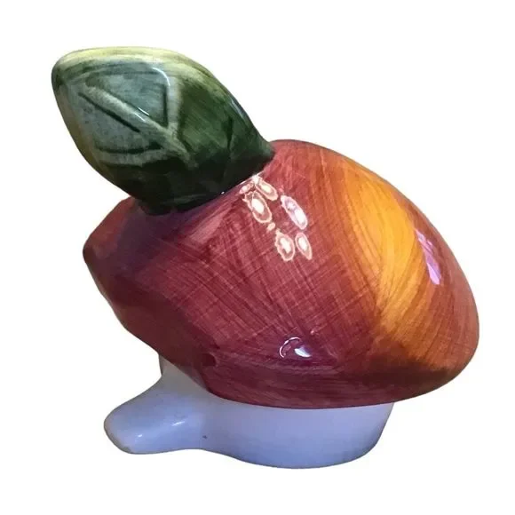 SUSAN WINGET Certified Teapot Ceramic Fruit-Basket Weave Design Approx. 14 x 8 - Picture 8 of 9